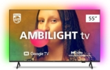 Smart TV Philips Ambilight 55″ 4K 55PUG7908/78, Google TV, Comando de Voz, Dolby Vision/Atmos, VRR/ALLM, Bluetooth