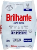 Brilhante Lava-Roupas E Limpador De Uso Geral Em Pó Profissional Sem Perfume Ação Total Pro Pacote 1 6Kg