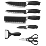 Kit Conjunto Jogo De Facas Antianderente Kit 6 Peças Chef Cozinha Aço Inoxidável Churrasco – Prime