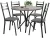 Mesa de Jantar 4 Cadeiras Redonda Artefamol América Capri