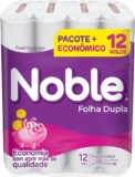 Noble – Papel Higiênico, Folha Dupla, Neutro, 12 Rolos De 20M