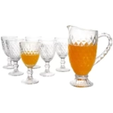 Jogo de Taças com Jarra de Vidro 7 Peças – Haus Bico de Jaca Empire